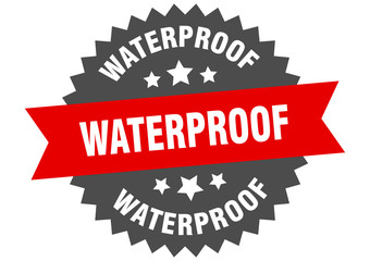 waterproof sign. waterproof circular band label. round waterproof sticker