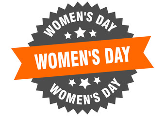 women's day sign. women's day circular band label. round women's day sticker