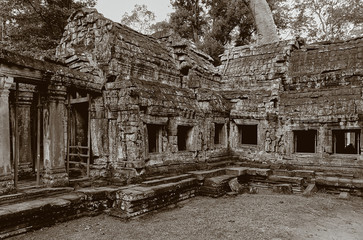 Naklejka premium temple in angkor cambodia