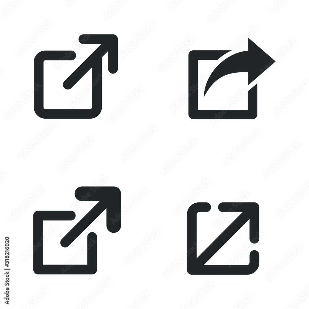Poster Connection and share icon template color editable. share symbol vector sign isolated on white background illustration for graphic and web design.