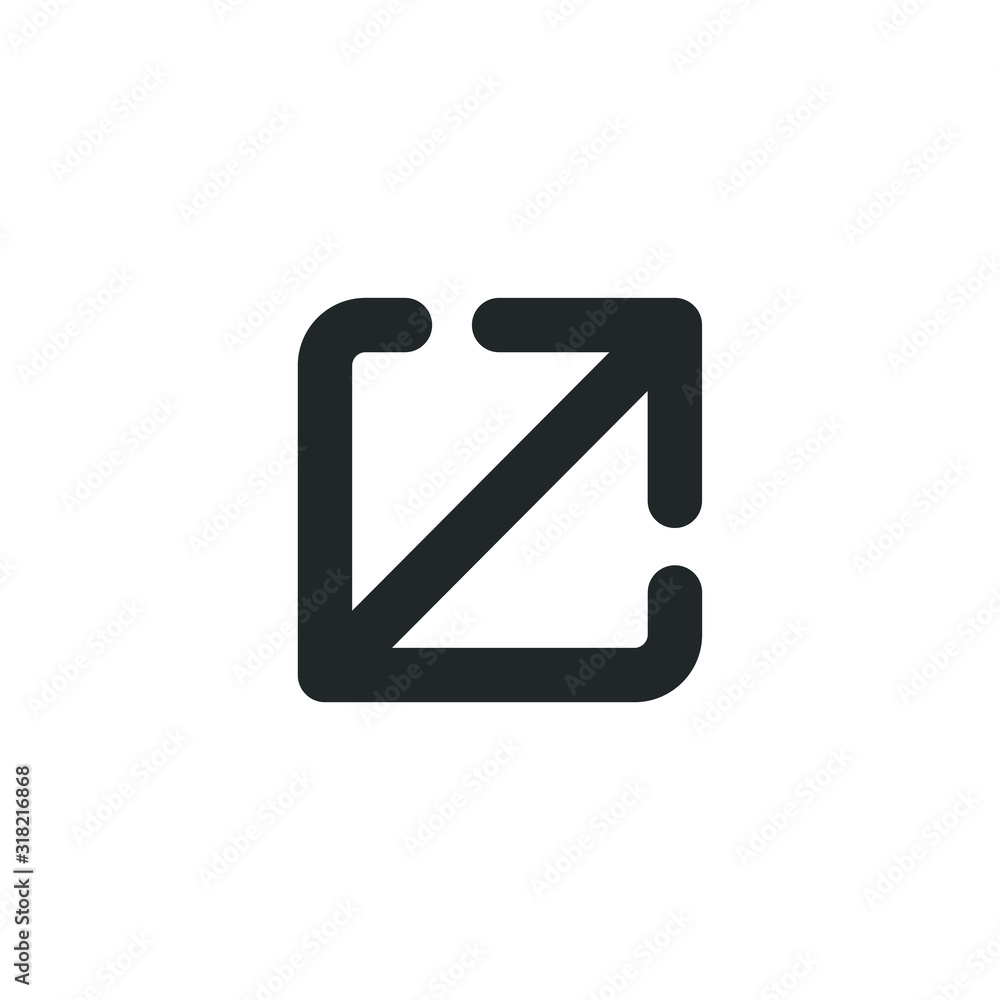 Aufkleber Connection and share icon template color editable. share symbol vector sign isolated on white background illustration for graphic and web design.