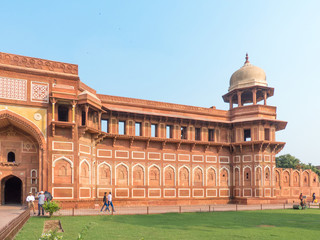Ahangiri Mahal in the Agra Fort Entrance Uttar Pradesh India
