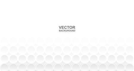 Abstract.  Embossed circle white background. light and shadow. copy space .Vector.