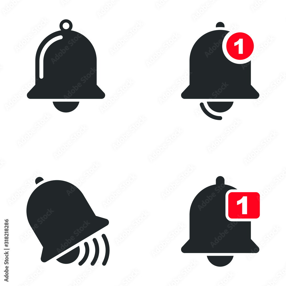 Leinwandbilder social media notifications icon template color editable. social media notification symbol vector sig