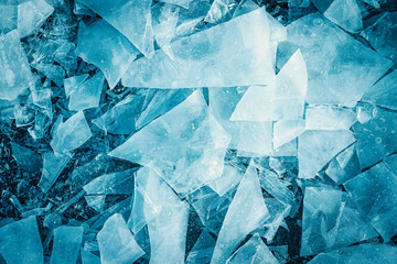 Cracked Ice Background. Frozen Water Blue Backdrop for Graphic Designs.