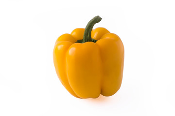 yellow pepper on a white background