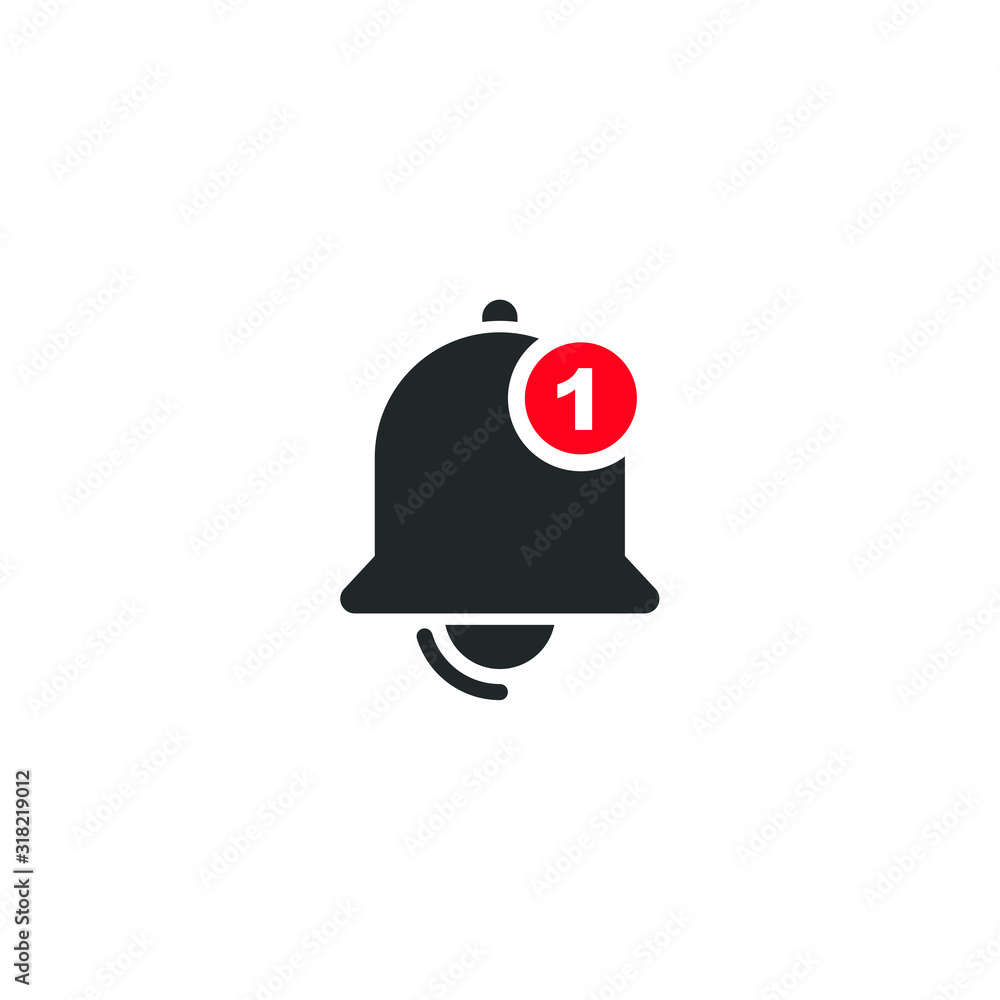 Poster Social media notifications icon template color editable. Social media notification symbol vector sign isolated on white background illustration for graphic and web design.
