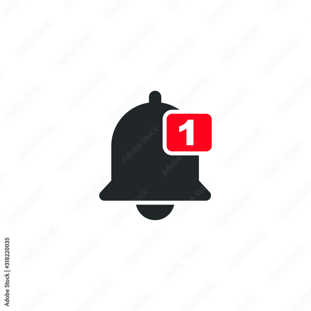 Poster social media notifications icon template color editable. social media notification symbol vector sig
