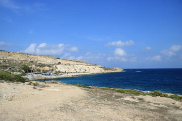 Fototapeta na wymiar Landschaft am Meer Malta