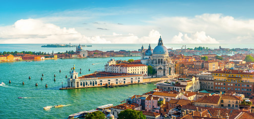 Panoramic aerial view of Venice