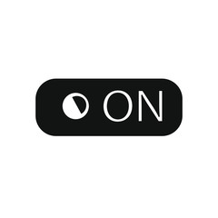 vector icon, rectangular shaped on button