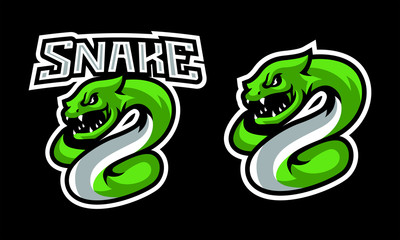 Snake Esports Mascot Logo Design-01