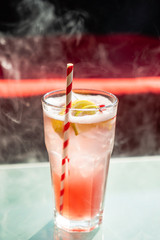summer mocktail in the restaurant