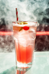 summer mocktail in the restaurant