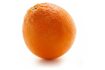 Single orange isolated
