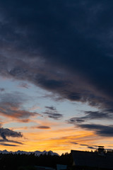 Sunrise and cloud in sky for background