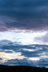 Naklejka na ściany i meble Sunrise and cloud in sky for background