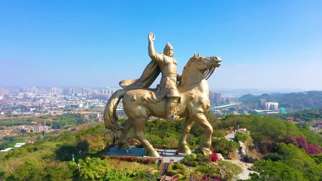 Aerial view of Daping Mountain, Quanzhou City, Fujian Province, China