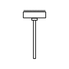 vector icon, sweeping brush shape