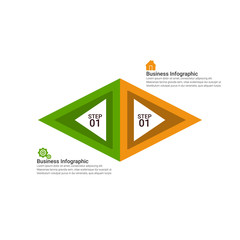 Vector illustration infographics options. Template for brochure, business, web design