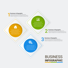Vector elements for infographic. Template for diagram, graph, presentation, and chart. Business concept with options, parts, steps or processes. Abstract background.