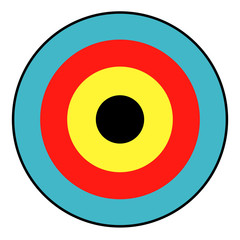 Isolated Archery Target