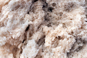 Close up shot of a white bread