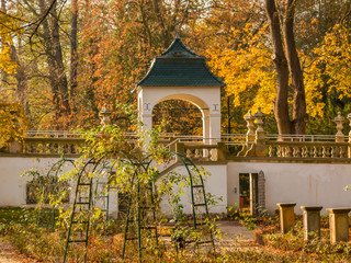 Park jesienią. © boguslavus