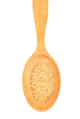 Brown sugar in spoon