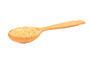 Brown sugar in spoon