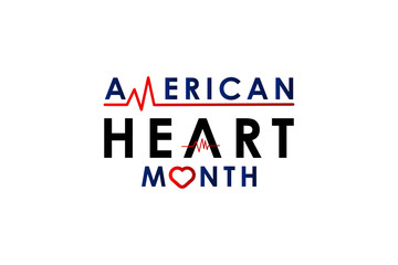 American Heart Month For Celebrate Moment Background