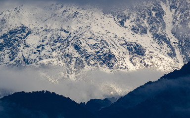Snow covered mountains