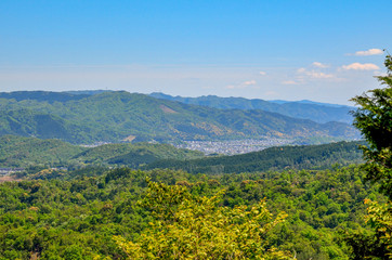 京都一周トレイル　北山コース　展望台からの眺め