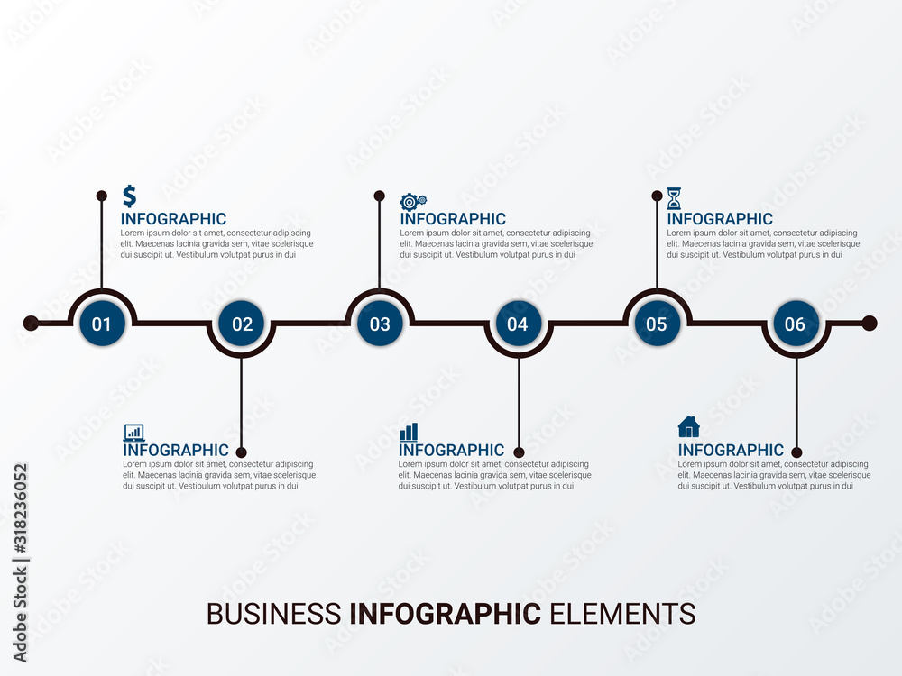 Poster vector infographic design, structure chart, presentation template. editable stroke and global swatch