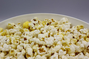 popcorn in a bowl