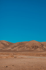 Fototapeta na wymiar nature poster. Desert landscape.
