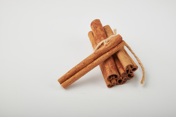 Cinnamon Sticks Isolated On White Background