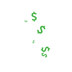 Dollar icon. Money sign isolated, Vector illustration