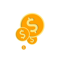 Dollar icon. Money sign isolated, Vector illustration