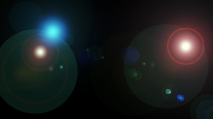 flash light lens flare abstract