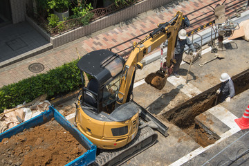 道路工事現場