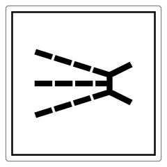 Splashing Hazard Symbol Sign, Vector Illustration, Isolate On White Background Label .EPS10