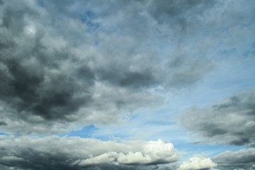 Obraz premium Blue sky with clouds.