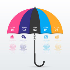 Abstract digital illustration Infographic. Vector illustration can be used for workflow layout, diagram, number options, web design.