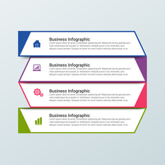Presentation business infographic template with options. Vector illustration.