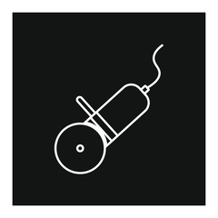 vector icon, radial saw shape tool