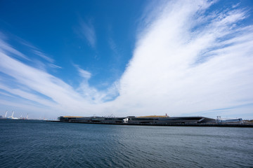 空と道の写真