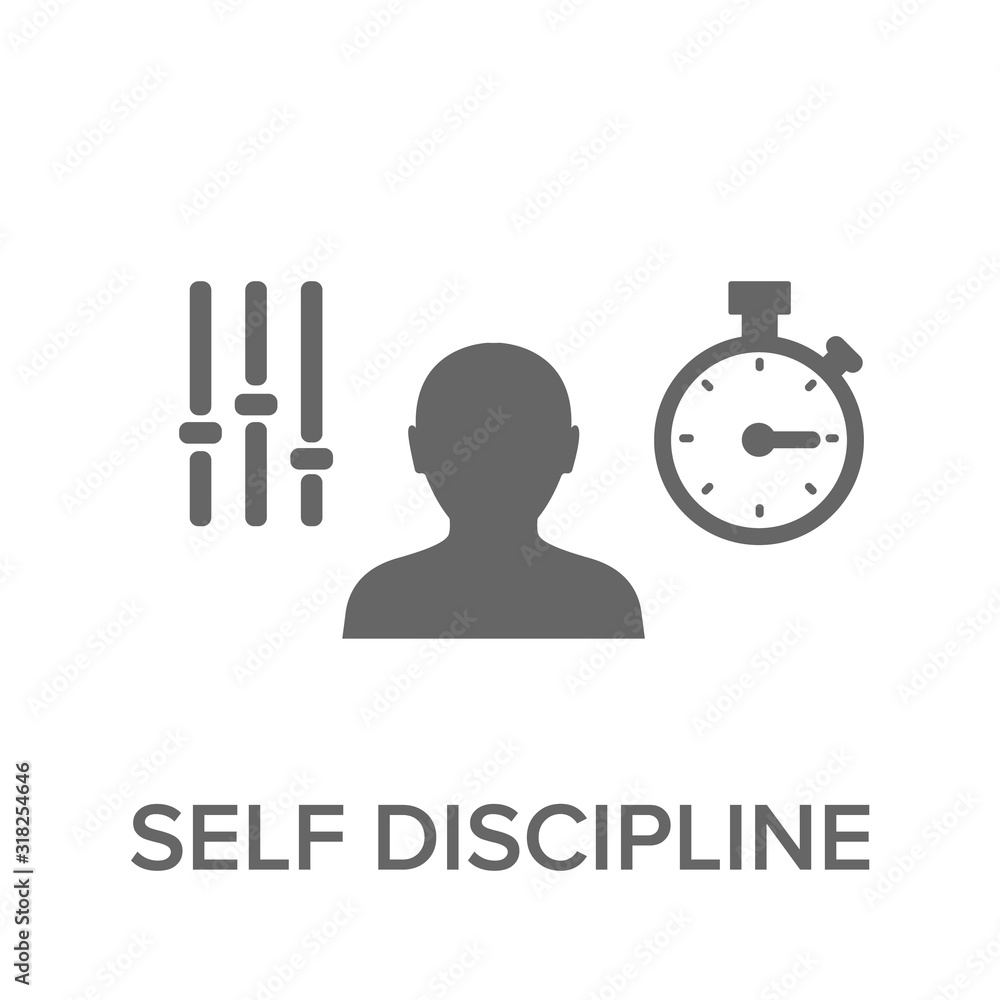 Poster discipline icon. simple element illustration. discipline concept symbol design. can be used for web 