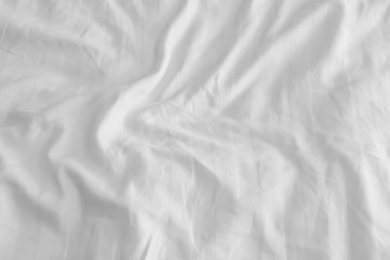 Obraz premium White linen background with copy space.