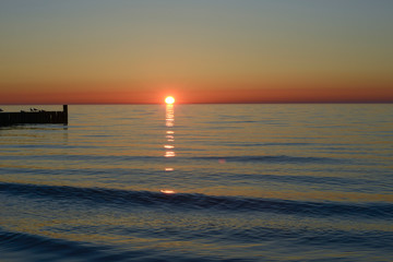 Sunset in the Ustronie Morskie. © RegnumInvictum